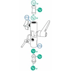 MANFROTTO 026 Lite-Tite nivel sateenvarjopitimellä