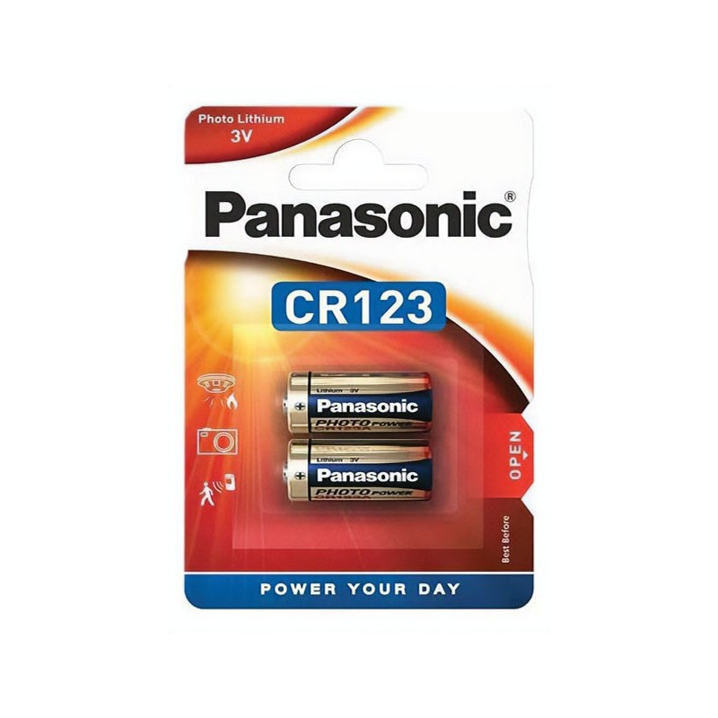 Panasonic CR 123 A 3V litiumparisto x2