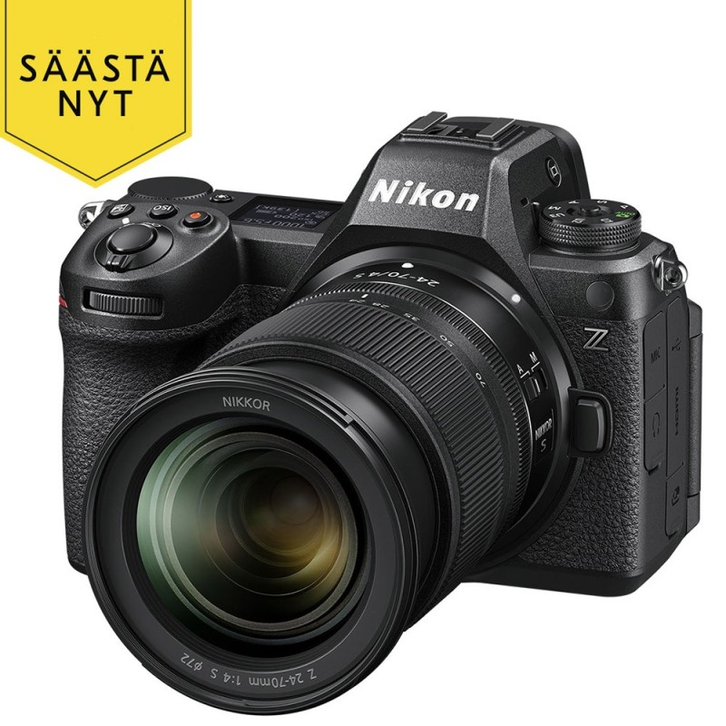 Nikon Z6III + 24-70 f/4 S peilitön järjestelmäkamera