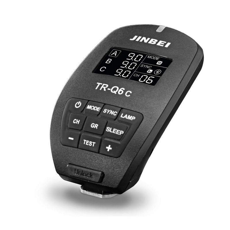 Jinbei TR-Q6S TTL radiolaukaisin kamera / Jinbei studiosalamat