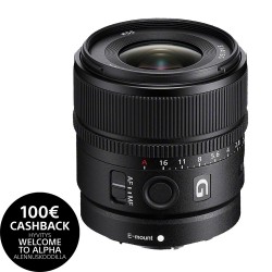 Sony E 15 mm F1.4 G lens