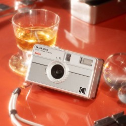 Kodak EKTAR H35N Camera Striped Silver