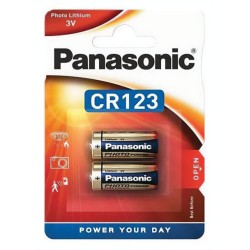 Panasonic CR 123 A 3V Lithium Battery x2