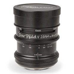 Lomography Nour Triplet V 2.0/64 Bokeh Control Art Lens - Adonized Aluminium Black