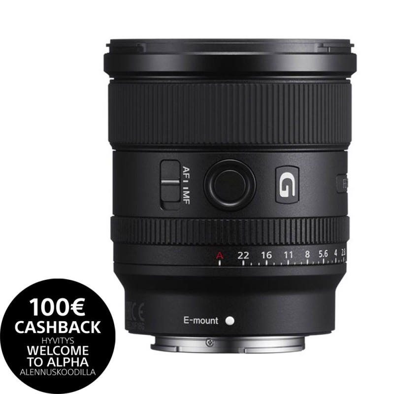 Sony FE 20mm F1.8 GM objektiivi