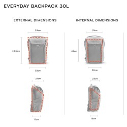 Peak Design Everyday Backpack Kamerareppu 30 l - Tumman sininen