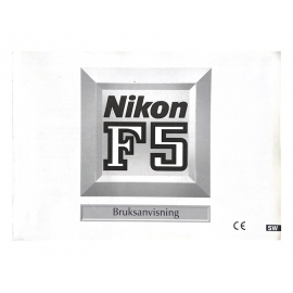 Nikon F5 user manual