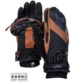 Vallerret Skadi Zipper Mitt PSP kuvaushanskat - Ruskea