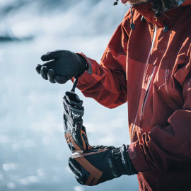 Vallerret Skadi Zipper Mitt PSP kuvaushanskat - Ruskea