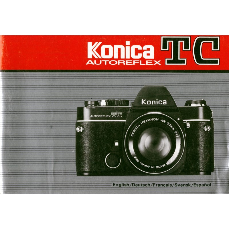 Konica TC Autoreflex Instructions