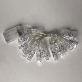 Focus Photoclips with LED light 3m 20 clips