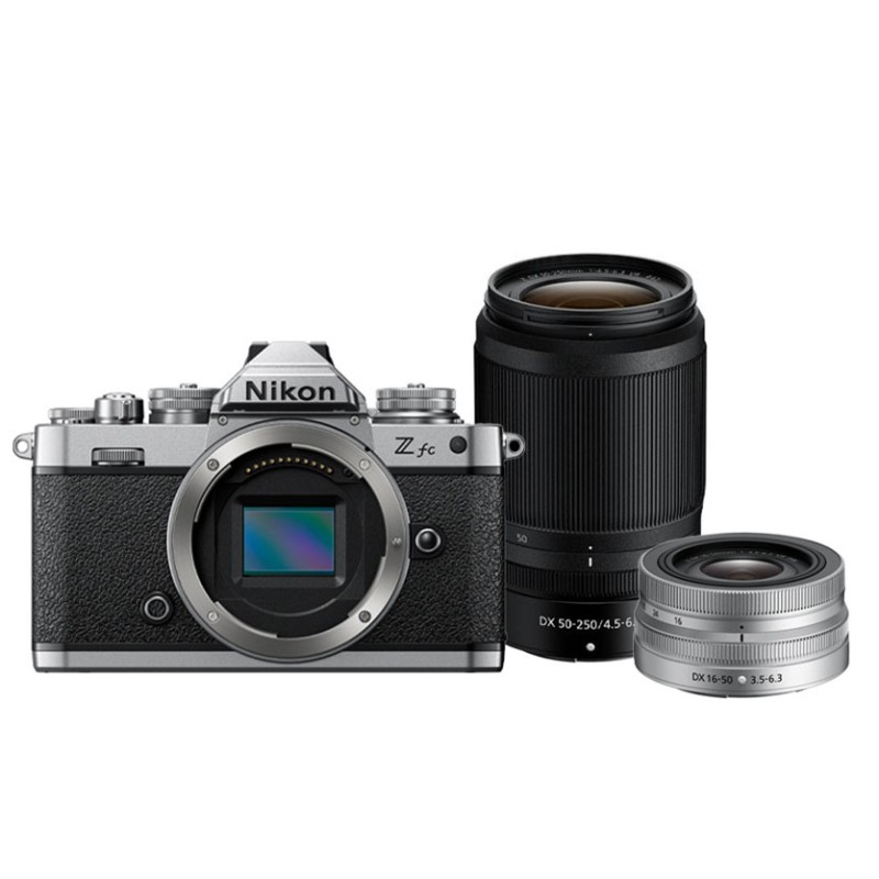 Nikon Z fc + 16–50 VR + 50–250 VR