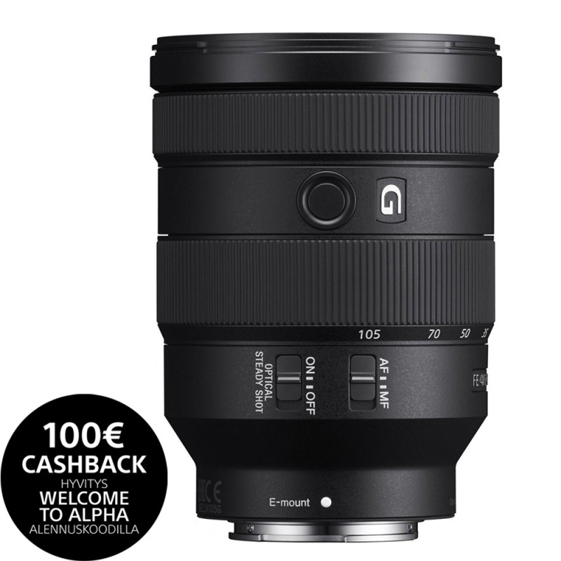 Sony FE 24-105 mm F4 G OSS objektiivi