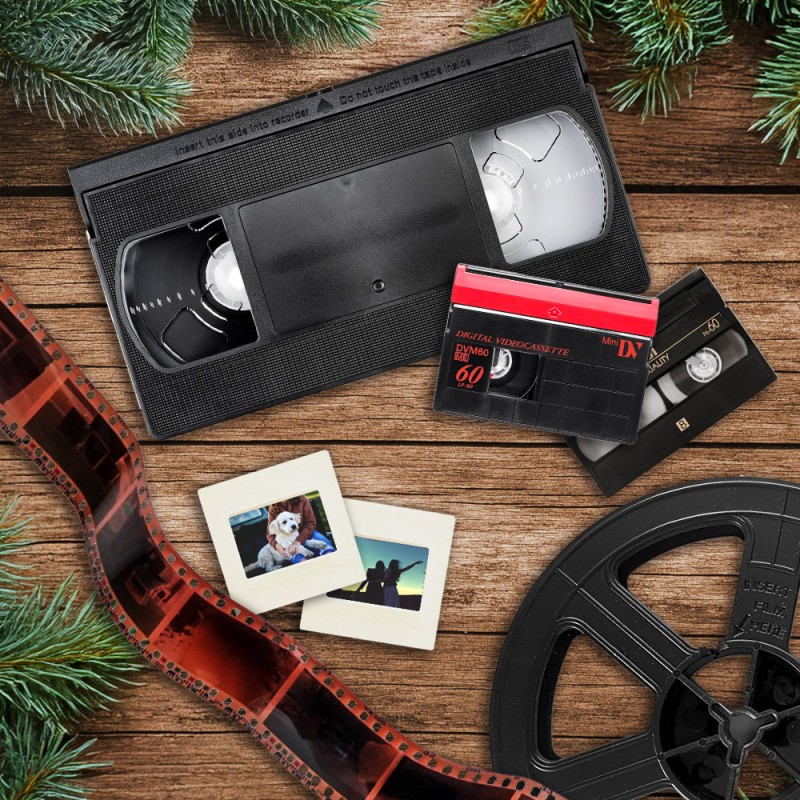 DIGITIZING old home videos and photos.