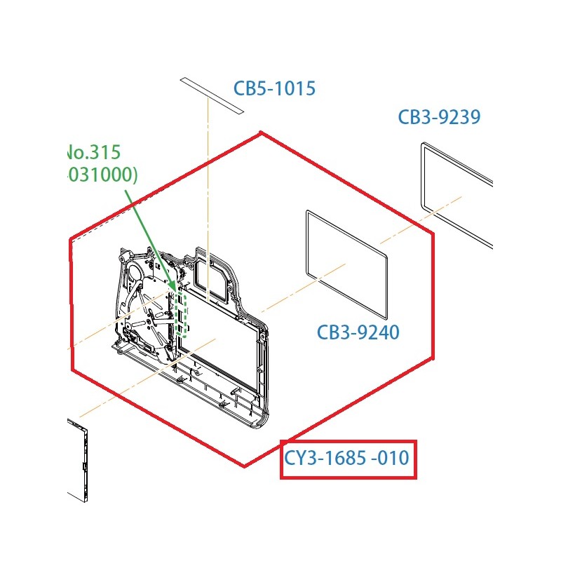 COVER ASSY BACK CANON EOS 6D