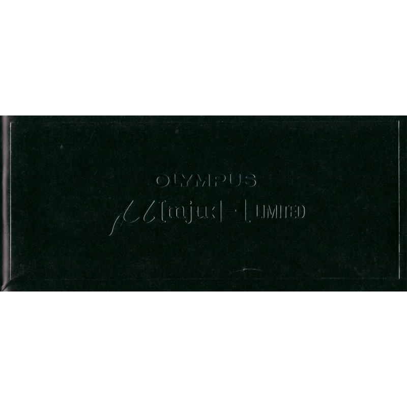 Olympus Mju 1 Limited - Instructions